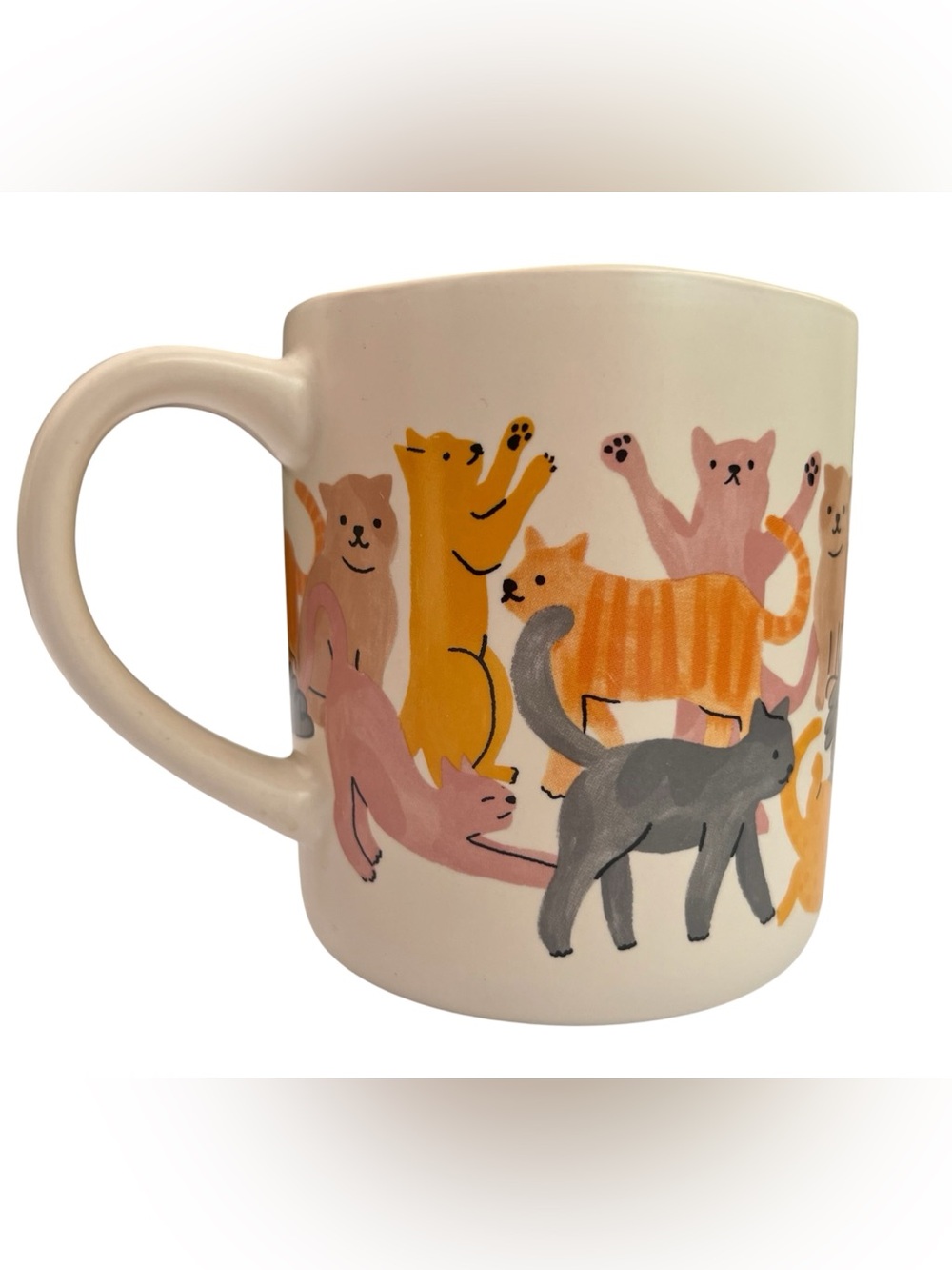Opalhouse 16 Oz. Ivory Stoneware Coffee Cup Mug Collectible Cat Person Feline - Picture 5 of 11
